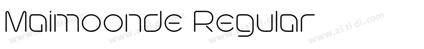 Maimoonde Regular字体转换 Maimoonde Regular字体转换